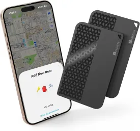[Apple MFi Certified] 2025 Air-Tag (iOS Only) Bluetooth Tracker with Apple Find My, iPhone Smart Card Wallet Finder GPS Tracker, 5-10 Years Battery, Keys Finder and Item Locator for Bags, Passport