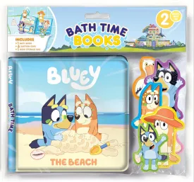 Bluey The Beach Bath Time Books - Activity Books for kids, Bath book, 6 Padded suction cups, 1 Mesh bag Bath Book – Picture Book, October 18, 2024