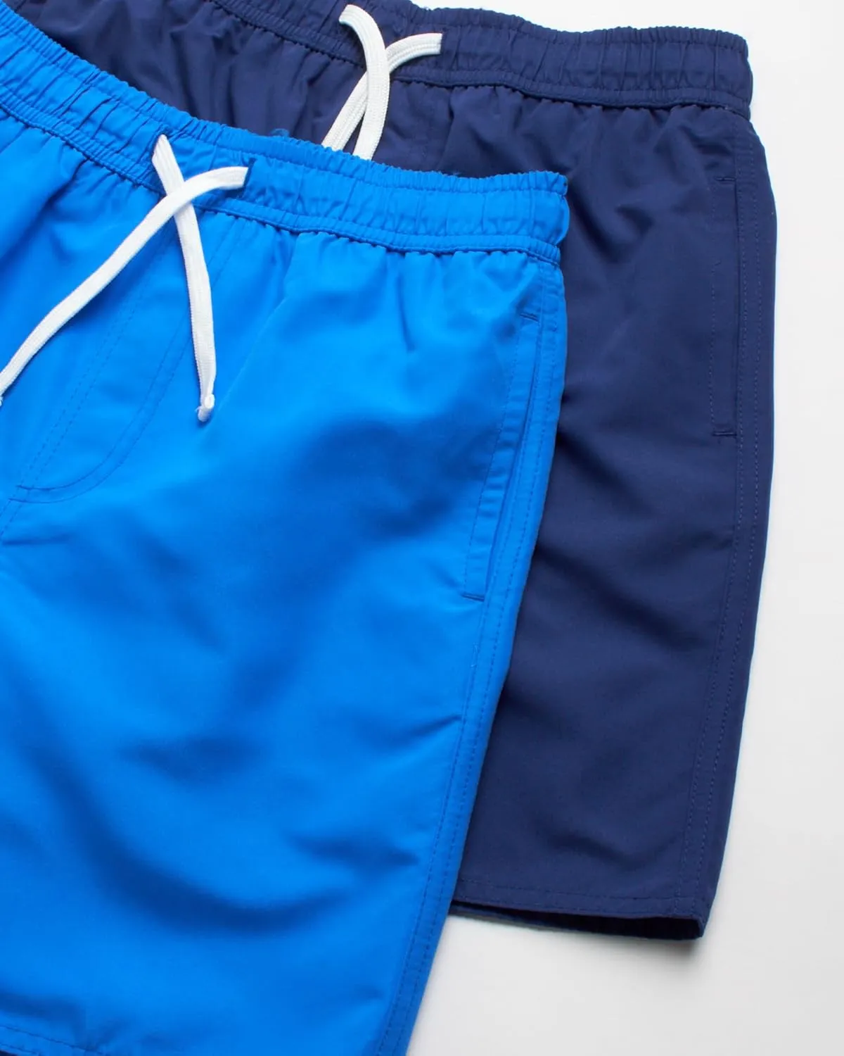 Boys Swim Trunks - 2 Pack Basic Quick Dry Boys Board Shorts Bathing Suit Kids Swimwear with Pockets (Sizes: 8-18)
