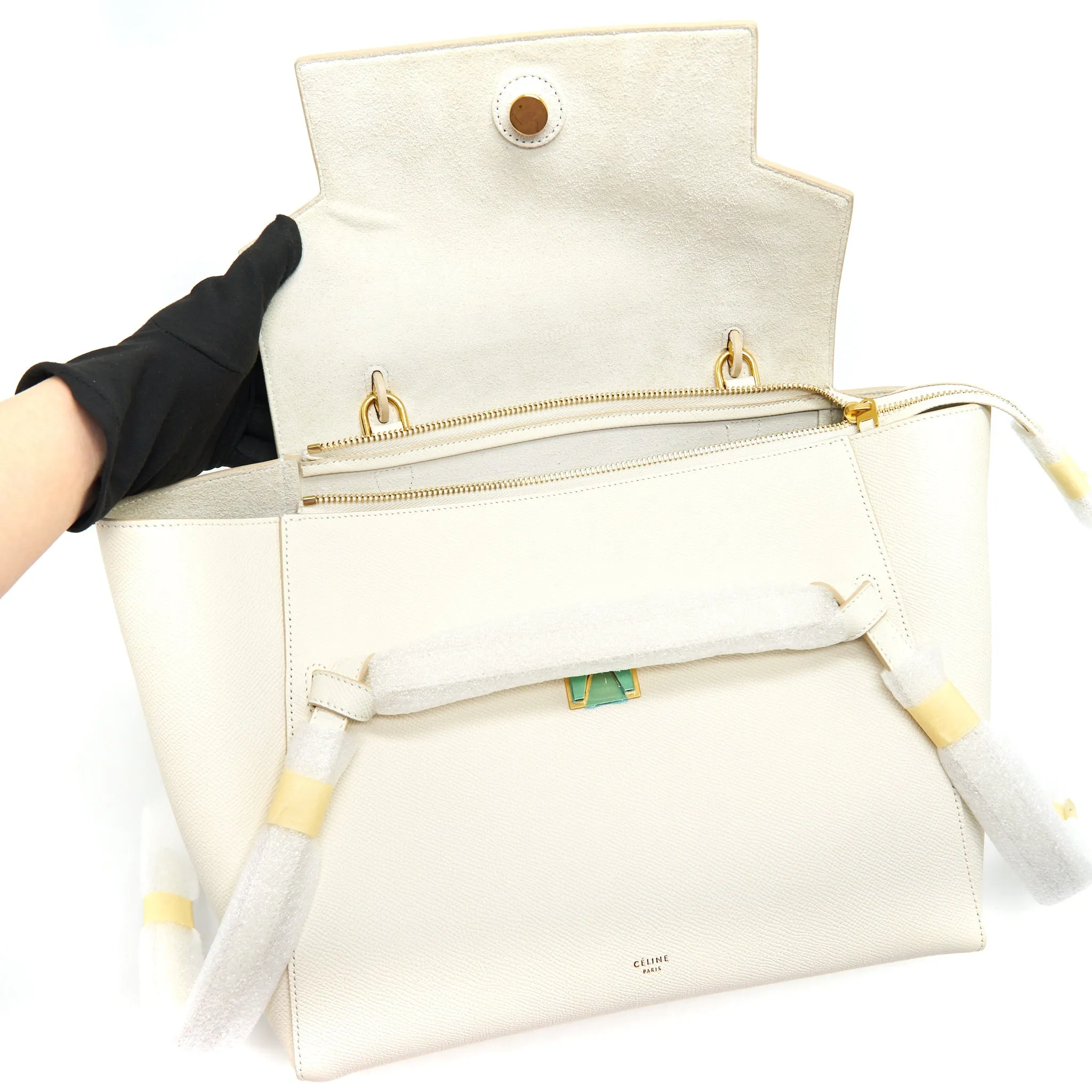 Celine Mini Belt Bag White with