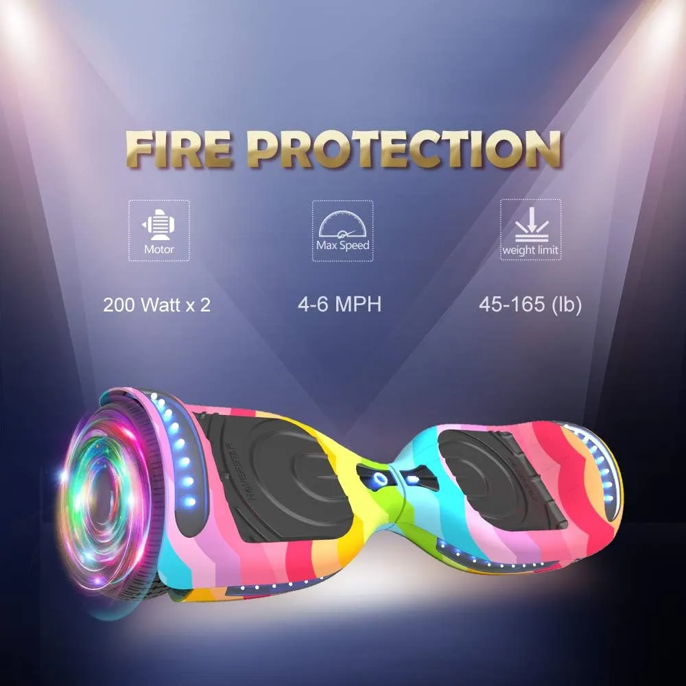 Hoverboard Certified HS2.01 Bluetooth Flash Wheel with LED Light Self Balancing Wheel Electric Scooter