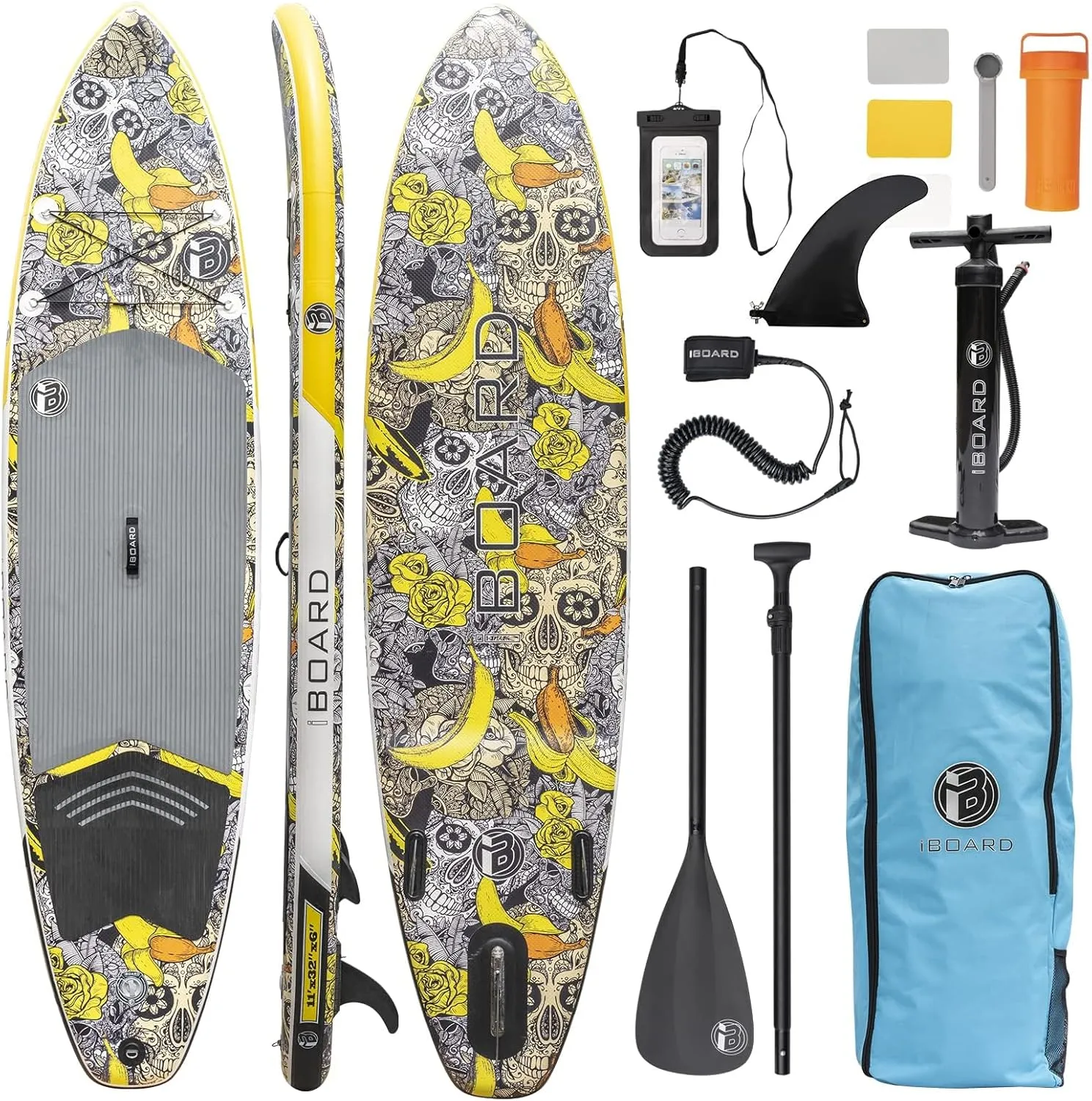 Inflatable Stand Up Paddle Boards 11336 with Thick Excellent SUP Paddle Board Accessories, Wide and Stable High Load Inflatable Paddle Board Suit for Youth and Adults