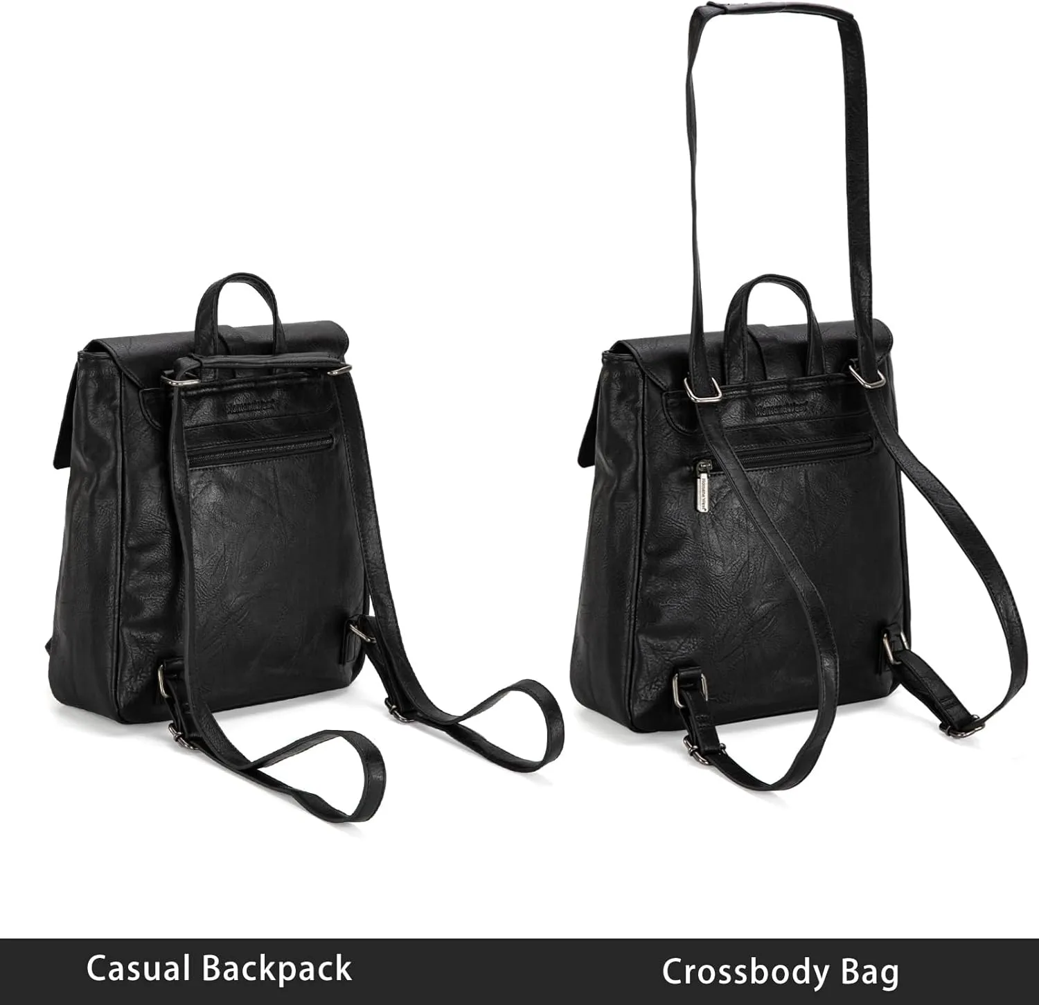 Montana West Medium Backpack Purse for Women Casual Convertible Crossbody Backpack for Travel Work