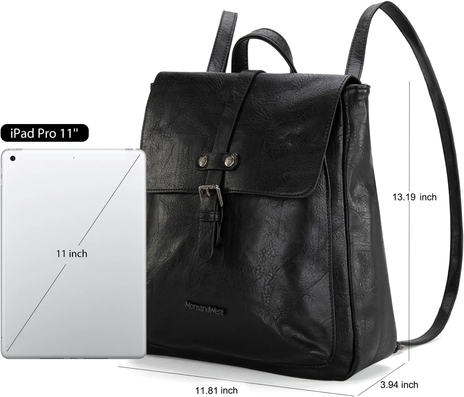 Montana West Medium Backpack Purse for Women Casual Convertible Crossbody Backpack for Travel Work