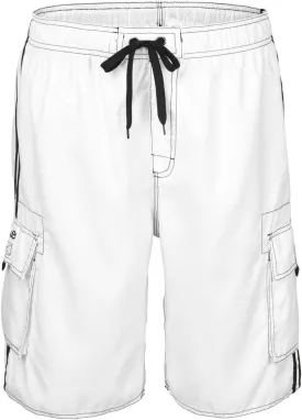 Nonwe Men's Beachwear Board Shorts Quick Dry with Mesh Lining Swim Trunks