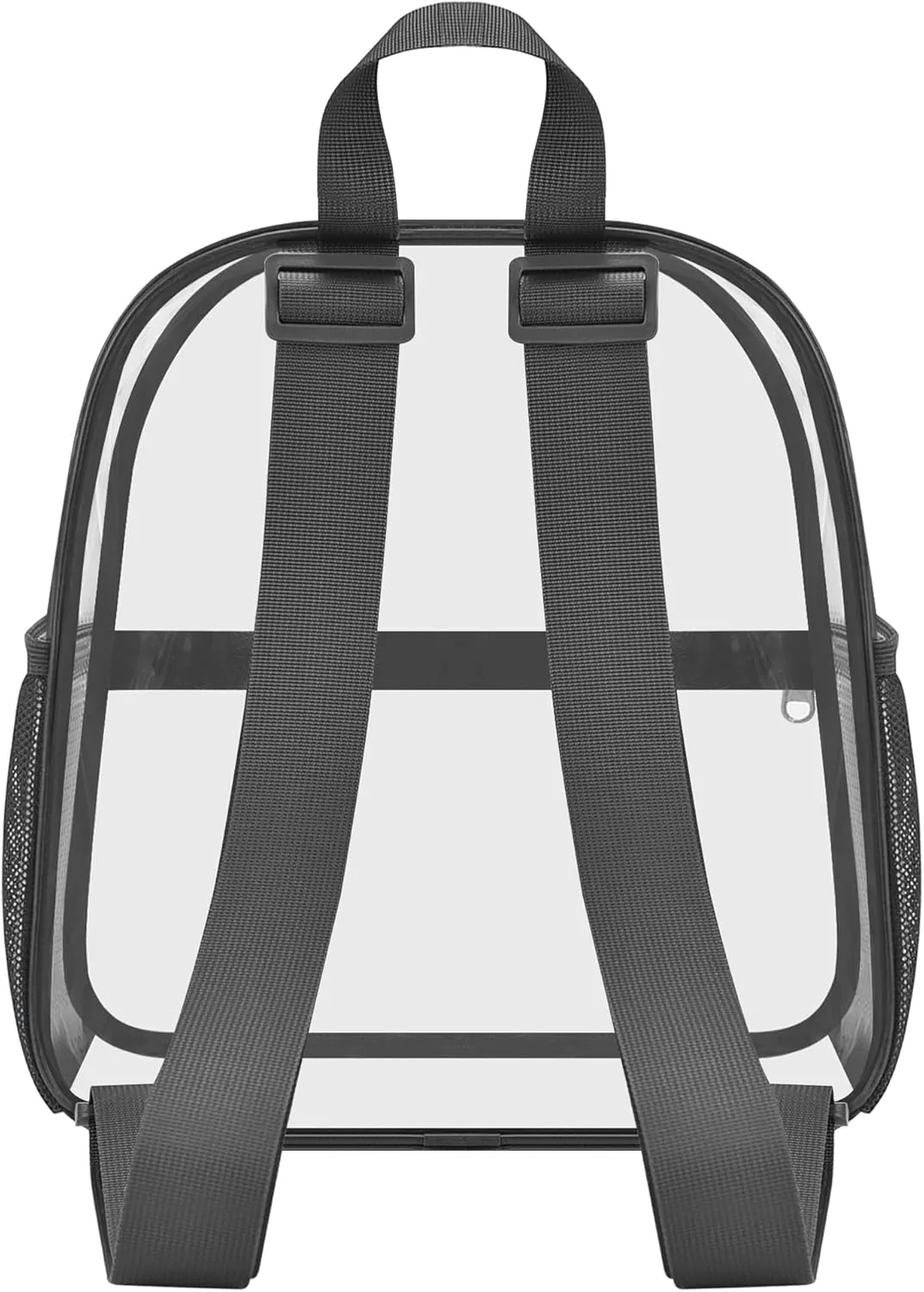 Oraben Clear Backpack for Stadium Events Clear Stadium Backpack 12x6x12 Bag (Nylon Shoulder Straps, Charcoal Gray)