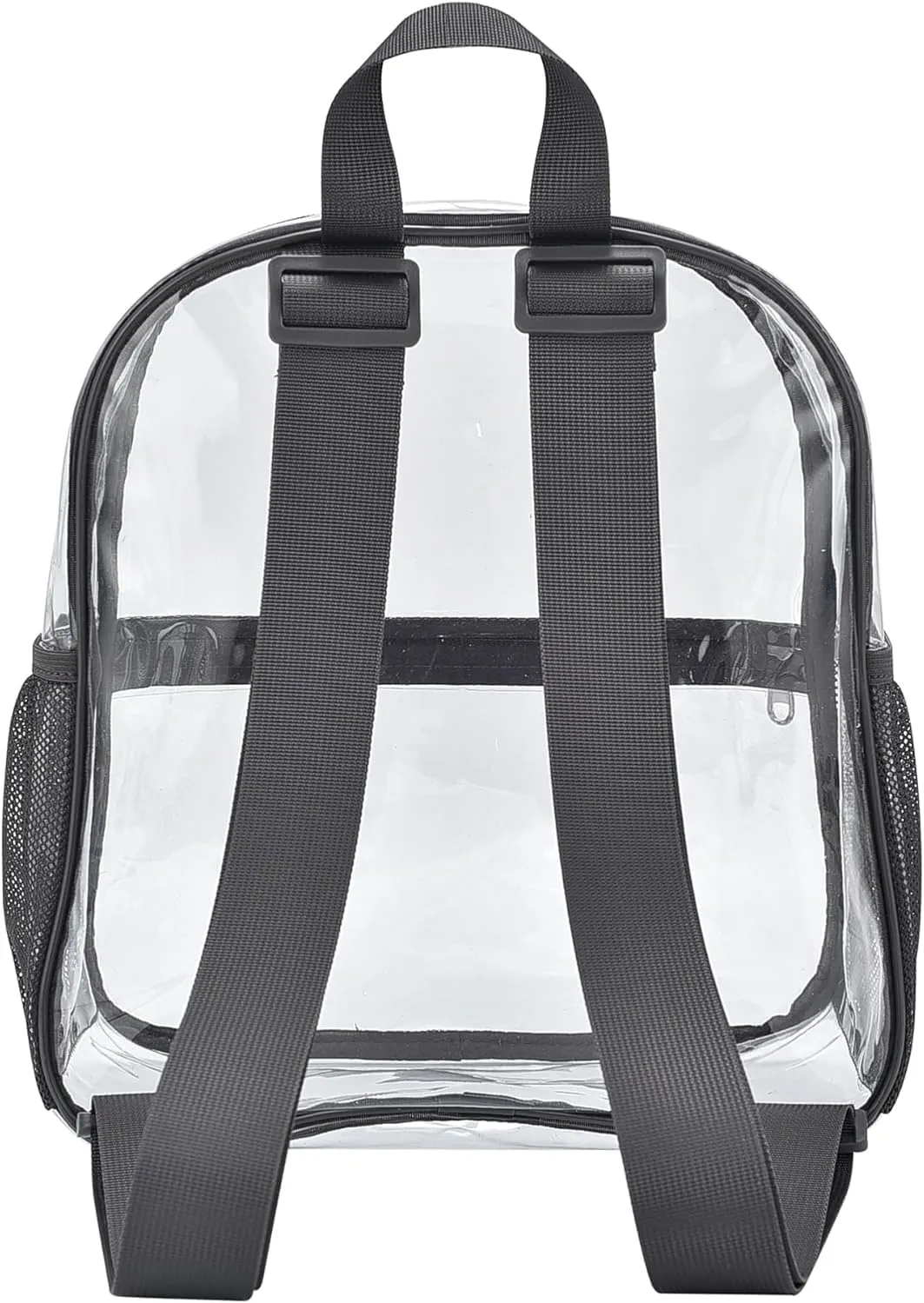 Oraben Clear Backpack for Stadium Events Clear Stadium Backpack 12x6x12 Bag (Nylon Shoulder Straps, Charcoal Gray)